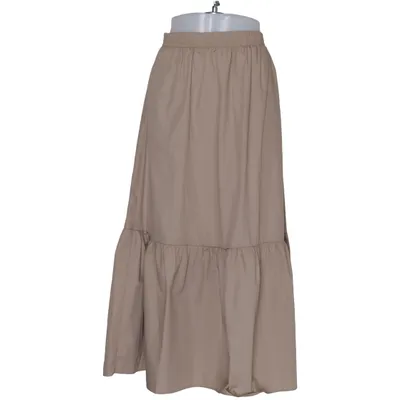 Maxi skirt (Beige) from Kaffe Cotton, Polyester