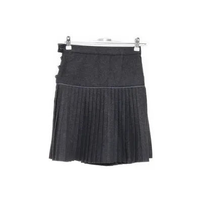 Skirt (Gray) from Paper Moon Polyester, Viscose, Wool