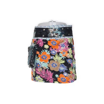 Wikkelrok (Zwart, Meerkleurig) van ZAND Amsterdam Katoen, Leer, Polyester, Viscose, Wol