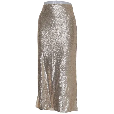 Jupe (Or) de H&M Élasthane, Polyester