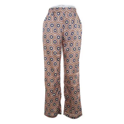Pantalon patte d'éléphant (Marron, Multicolore) de Chiquelle x Margaux Dietz Polyester
