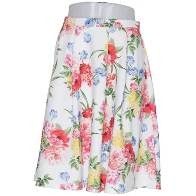 Skirt (White, Multicolored) from Gate Woman Elastane, Polyester