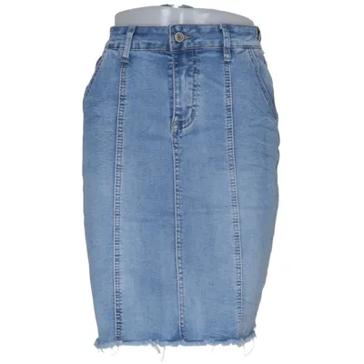 Jupe en jean (Bleu) de Nina Carter Coton, Élasthane, Polyester