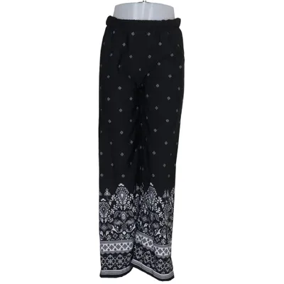Palazzo pants (Black, White) from Sublevel Polyester