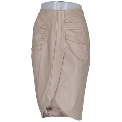Nederdel (Beige) fra Escada Læder, Uld