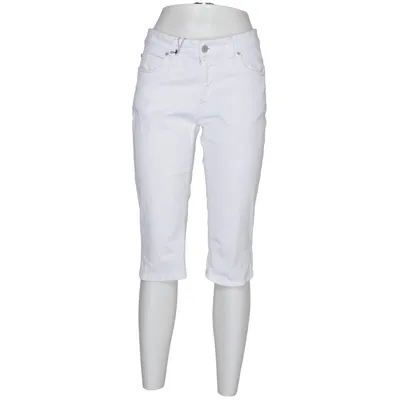 Three-quarter pants (White) from Boomerang Cotton, Elastane