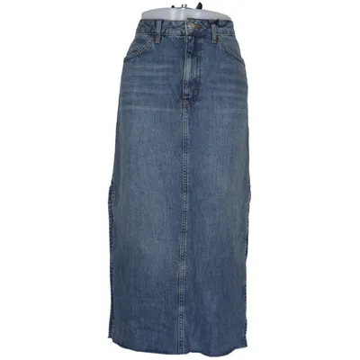 Denim skirt (Blue) from Topshop Cotton, Polyester