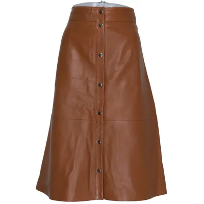 Leather skirt (Brown) from Just Leather, Polyester