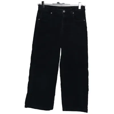 Pantalon en velours (Noir) de Please Coton, Élasthane