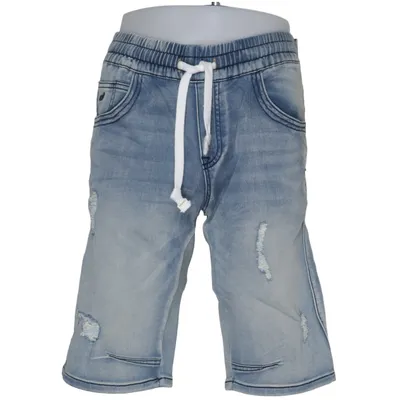Denim shorts (Blauw) van Diverse Katoen, Elastaan, Polyester