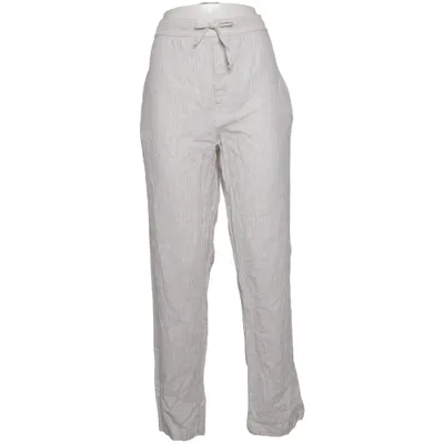 Pants (White, Black) from Zara Home Cotton, Linen