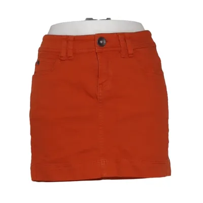 Skirt (Orange) from Q/S by S.Oliver Cotton, Elastane