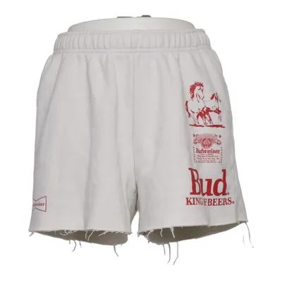 Mjukisshorts (Vit, Röd) från Budweiser Bomull, Polyester