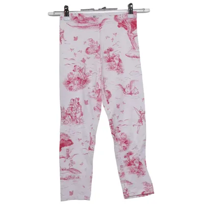 Legging (Blanc, Rouge) de Monnalisa Coton, Élasthane