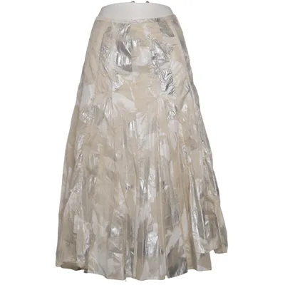Kjol (Beige, Silverfärgad) från Apanage Collection Bomull, Polyester