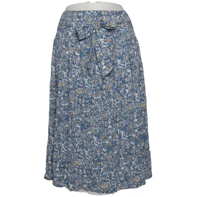 Jupe portefeuille (Bleu, Blanc, Jaune) de Caroll Polyester, Viscose