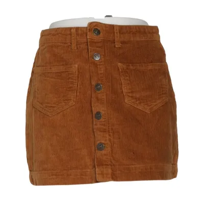 Skirt (Brown) from ONLY Blue Denim Cotton