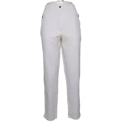 Pants (White) from News Cotton, Elastane