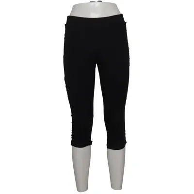 Three-quarter pants (Black) from Yedna Elastane, Viscose