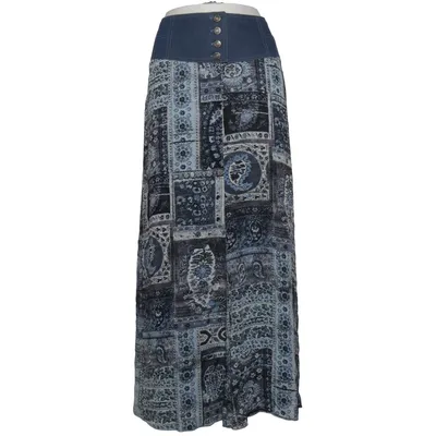 Skirt (Blue, Black, White) from Barisal Polyamide, Viscose