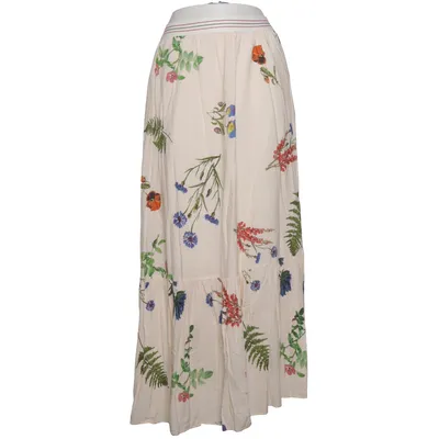 Maxi skirt (White, Multicolored) from Luis Trenker Viscose