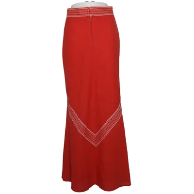 Kjol (Röd) från Erfo Acetat, Bomull, Polyester