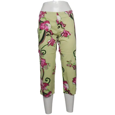Three-quarter pants (Green, Purple, Multicolored) from Zeta Moda Cotton, Elastane