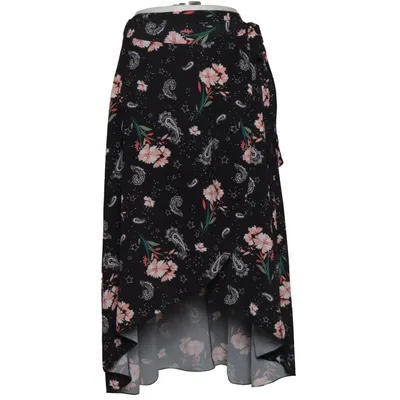 Jupe portefeuille (Noir, Multicolore) de Style Boom Polyester