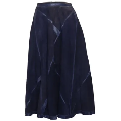 Läderkjol (Blå) från Studio - Dress de Luxe