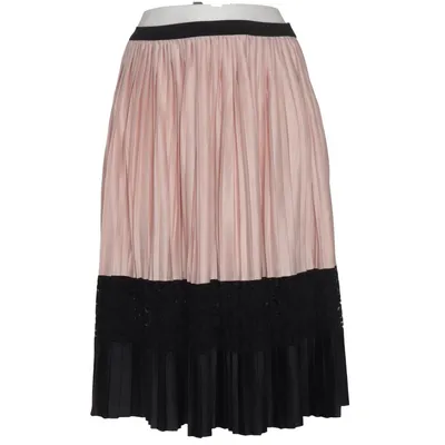 Skirt (Pink, Black) from Zara Basic Collection Cotton, Polyester
