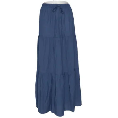 Långkjol (Blå) från Janina Polyester, Viskos