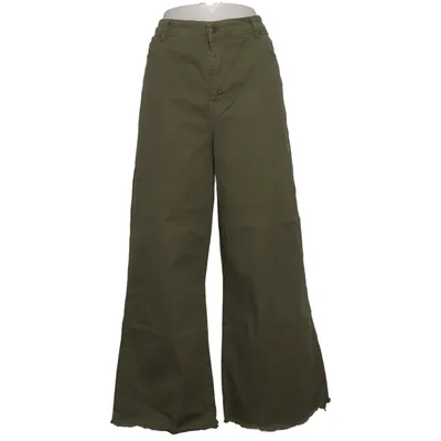 Pantalon patte d'éléphant (Vert) de Risskio Coton, Élasthane