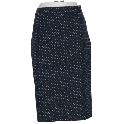Kokerrok (Zwart, Wit) van Ichi Elastaan, Polyester, Viscose