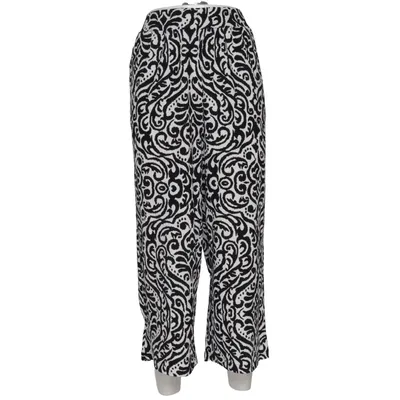 Byxor (Svart, Vit) från Gina Benotti Elastan, Polyester