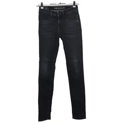 Jean (Noir) de Denham Coton, Élasthane, Cuir
