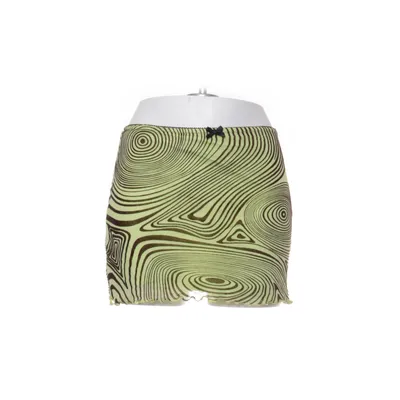 Kjol (Gul, Brun) från Urban Outfitters Elastan, Nylon, Polyester