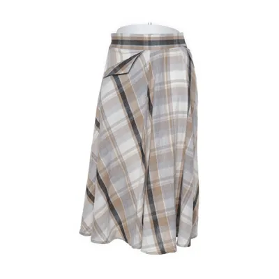 Kjol (Beige, Grå, Svart, Vit) från Miss Candyfloss Linne, Polyester, Viskos