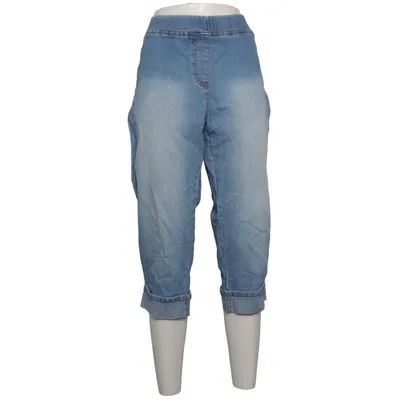 Driekwart broek (Blauw) van BPC Bonprix Collection Katoen, Elastaan