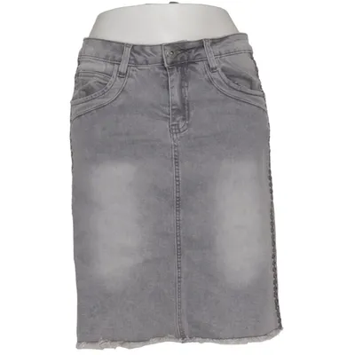 Jupe en jean (Gris) de Anna Justper Coton, Élasthane
