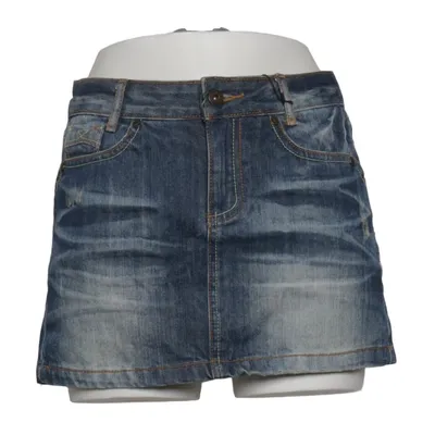 Denim skirt (Blue) from Sublevel Cotton