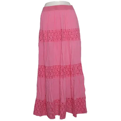 Maxi skirt (Pink) Cotton, Viscose