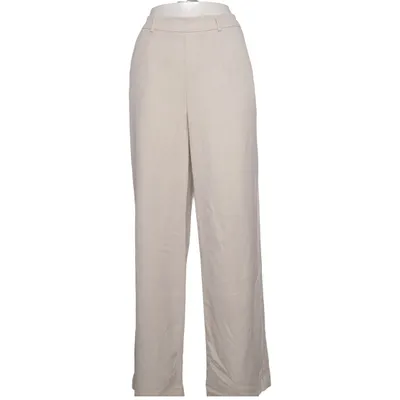 Chinos (Beige) from Object Recycled polyester, Viscose