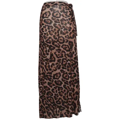 Maxi rok (Bruin, Zwart) van Koucla Elastaan, Polyester