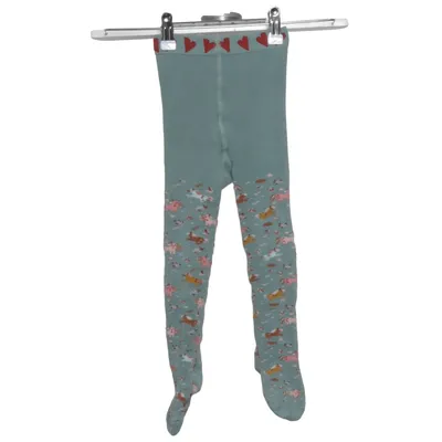 Panty (Groen, Meerkleurig) van Pusblu Katoen, Elastaan, Polyamide