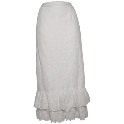 Maxi nederdel (Hvid) fra Reserved Bomuld, Polyester