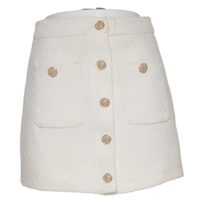 Jupe (Blanc) de Lulumary Polyester, Viscose, Laine