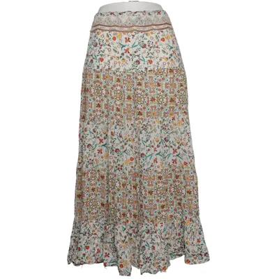 Maxi rok (Wit, Meerkleurig) van Peace & Love Katoen