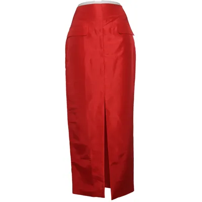 Långkjol (Röd) från Nicholas Bomull, Polyester