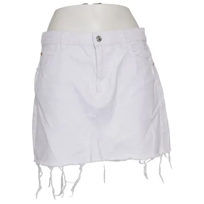 Jeanskjol (Vit) från Mango Denim Ekologisk bomull
