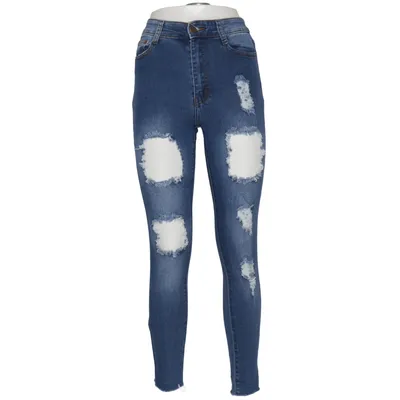 Jeans (Blue) from Fashion Nova Cotton, Elastane, Polyester